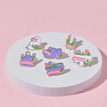 【凱娜】多元生理用品造型徽章｜全套六款