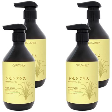 OUR FAMILY 一家人 益生菌 檸檬草療癒煥新沐浴  500ml  4瓶