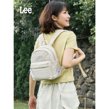 Lee新款輕便雙肩包休閑通勤時尚百搭日常小背包女生外出旅游包包