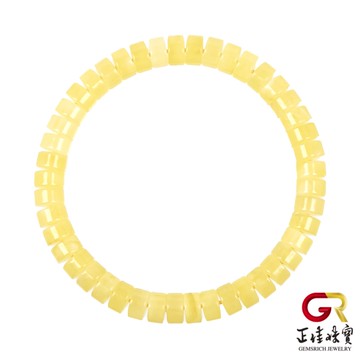 【正佳珠寶】蜜蠟琥珀 頂級白金滿蜜 圓骨蜜蠟 8g 蜜蠟琥珀手珠｜日本彈力繩