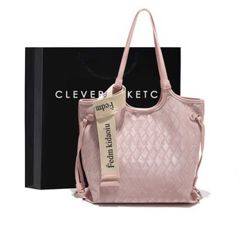 Clever&Ketch高級感大容量托特包包女2025新款菱格通勤百搭單肩包