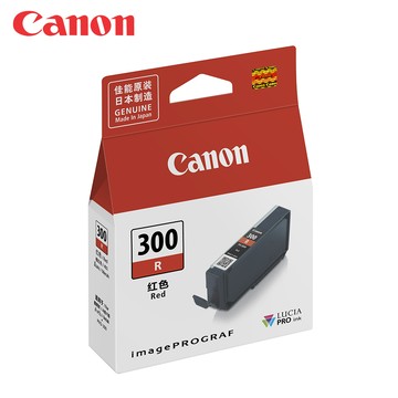 CANON PFI-300R 紅色原廠墨水匣(適用:PRO-300)