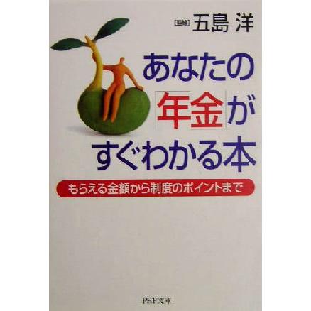 あなたの「年金」がすぐわかる本 もらえる金額から制度のポイントまで ＰＨＰ文庫／五島洋