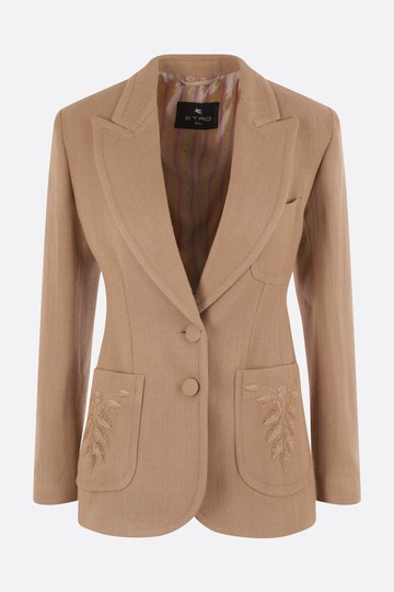 ETRO single-breasted wool jacket Woman