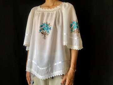 希臘手工刺繡上衣