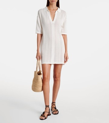 Velvet Mila cotton pointelle minidress