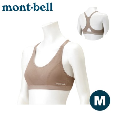 【Mont-Bell 日本 Zeo-Line Mesh 女運動內衣M《香檳粉》】1107631/排汗內衣/胸衣/胸罩
