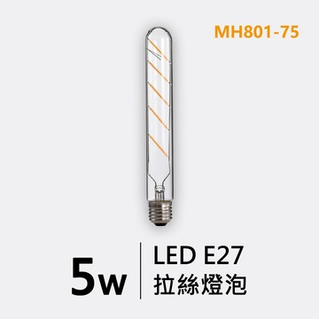 E27中笛拉絲燈泡｜F29-MH801-75