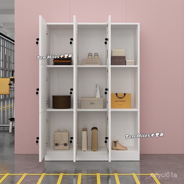 免運 可開髮票 更衣櫃浴室健身房員工櫃美髮理髮店存包櫃瑜伽櫃子儲物櫃帶鎖收納櫃 辦公櫃 浴室換衣櫃 員工櫃 收納櫃