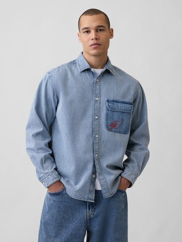 Gap × Sean Wotherspoon 寬鬆直線條牛仔襯衫