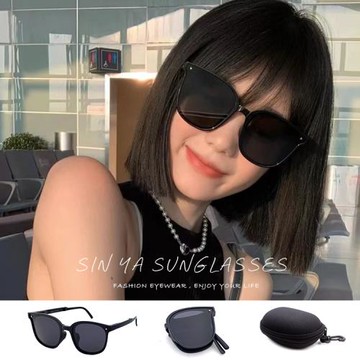 【SINYA】時尚折疊墨鏡 Polarized偏光墨鏡 經典黑 流行明星款 大框顯小臉 輕量/防眩光/抗UV400