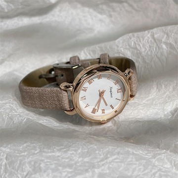 免運⌚小錶盤手錶女高中生複古森係簡約時尚羅馬學生ins風簡約氣質細帶防水 輕奢小衆設計感小巧手錶 簡約手錶 百搭手 QO