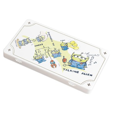 【Disney 迪士尼】隨身口罩收納盒-復古風 亂版三眼怪 （18.4x10.4x1.5cm） _廠商直送