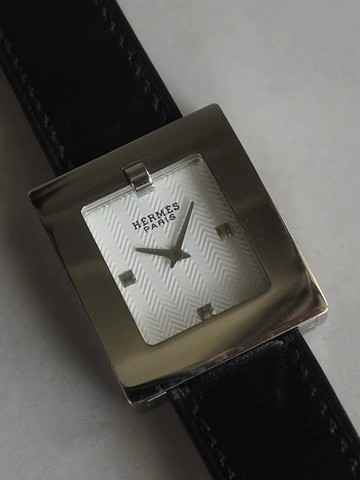 HERMÈS Belt Watch 愛馬仕 皮帶錶 銀色 黑色 棕色 復古