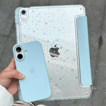 藍色星星ipad保護套適用2022款蘋果air5保護殼防摔pro11寸ipad9