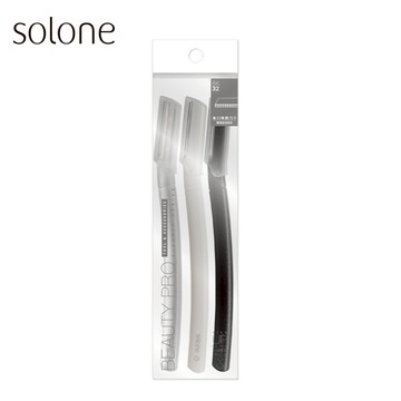 Solone立體防護修眉刀-BK32 (3入組)