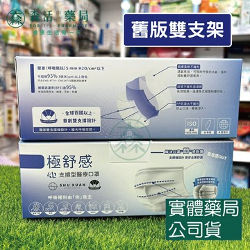 新版上市 藥局??現貨_4D 極舒感 支撐型醫療口罩 成人 30入/50入