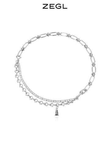 ZEGL設計師DIY飾品配件不規則字母吊墜項鏈女2021年新款潮鎖骨鏈