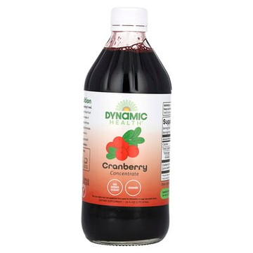 Dynamic Health, 蔓越莓濃縮物，玻璃容器裝，16 液量盎司（473 毫升）