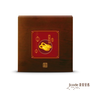 J code真愛密碼金飾 同偕到老金畫擺件