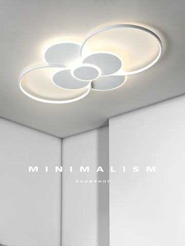 客廳燈現代簡約大氣家用吸頂燈北歐客廳主燈圓形年新款燈具