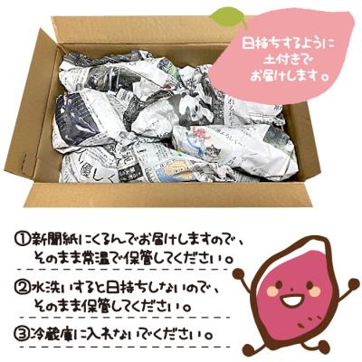 ふるさと納税 淡路市 淡路市産さつま芋「土付き紅はるか」大小お任せの5キロ詰合せ