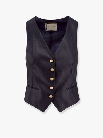 Giselle linen vest - TAGLIATORE - gender_Woman