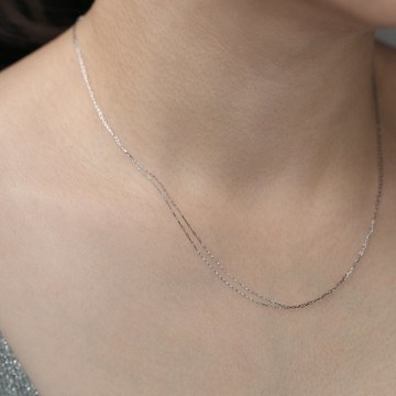 moorigin Tattoo項鍊 (雙鍊) | 醫療鋼・抗過敏・可洗澡・不掉色