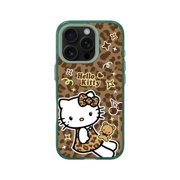 iPhone 16 Pro Clear 憂墨綠 - 三麗鷗-Hello Kitty - 豹抱小夥伴
