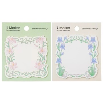 i-Marker 花圈便利貼-百合/鳶尾