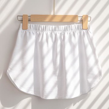 衛衣打底神器下擺圓弧形白色半身裙遮屁股遮臀裙罩屁簾內搭疊穿潮