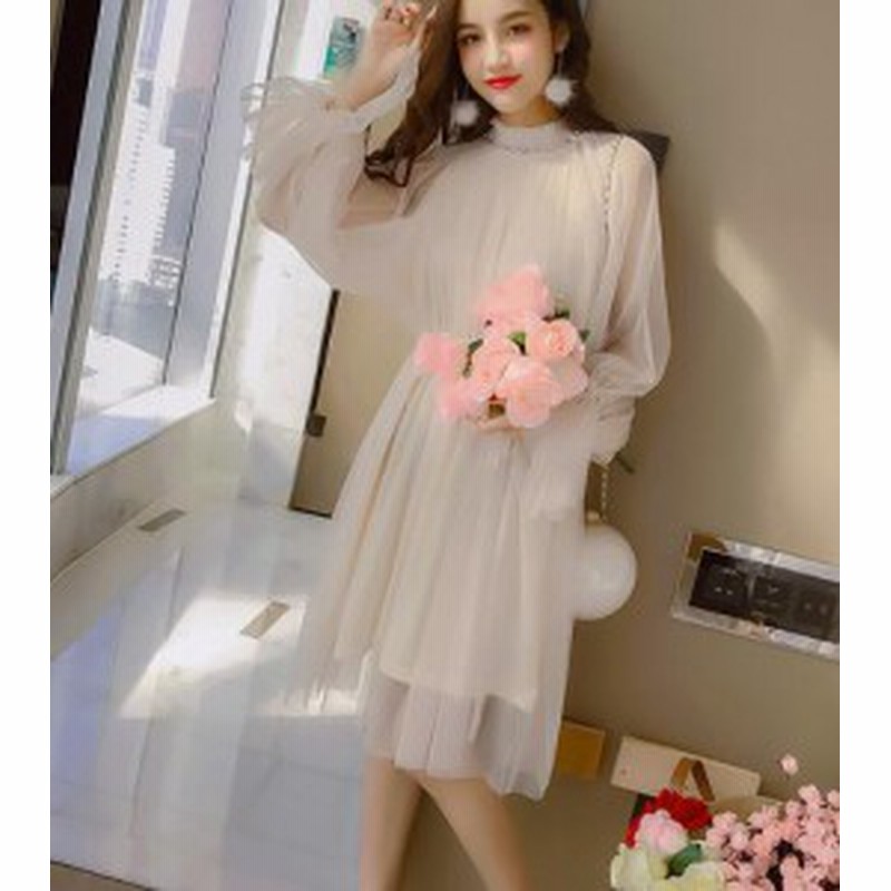 ロングワンピース リゾート チュールワンピース ふんわり二次会マキシ丈 美しいドレス姫様プリンセス風チュニックワンピ膝丈 通販 Lineポイント最大get Lineショッピング