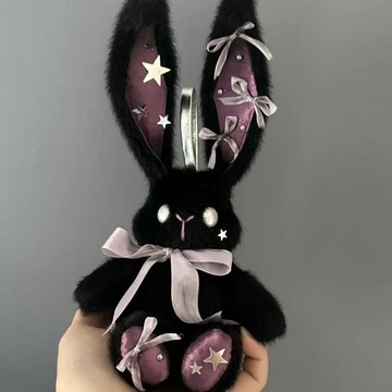 🔥新品🔥怪奇兔子成品隕落星兔玩偶掛件diy手工禮物材料包送女朋友創意可愛吊墜 娃娃掛件 diy毛線材料包