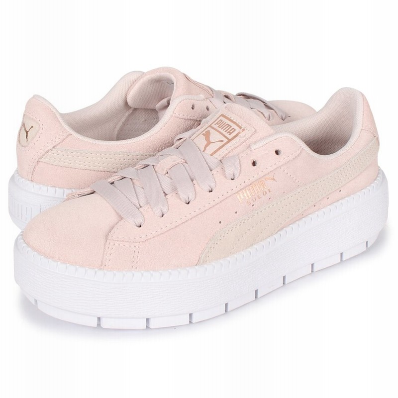 Puma プーマ スエード プラットフォーム トレース スニーカー レディース スウェード Suede Platform Trace Wns ピンク 3650 19 通販 Lineポイント最大get Lineショッピング