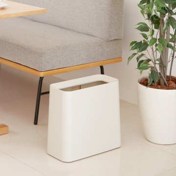 日本 ideaco 方形家用垃圾桶 11.5L - 黑