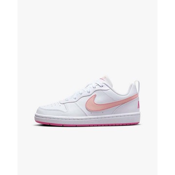 NIKE COURT BOROUGH LOW RECRAFT (GS) 男女大童休閒鞋-白粉-DV5456111