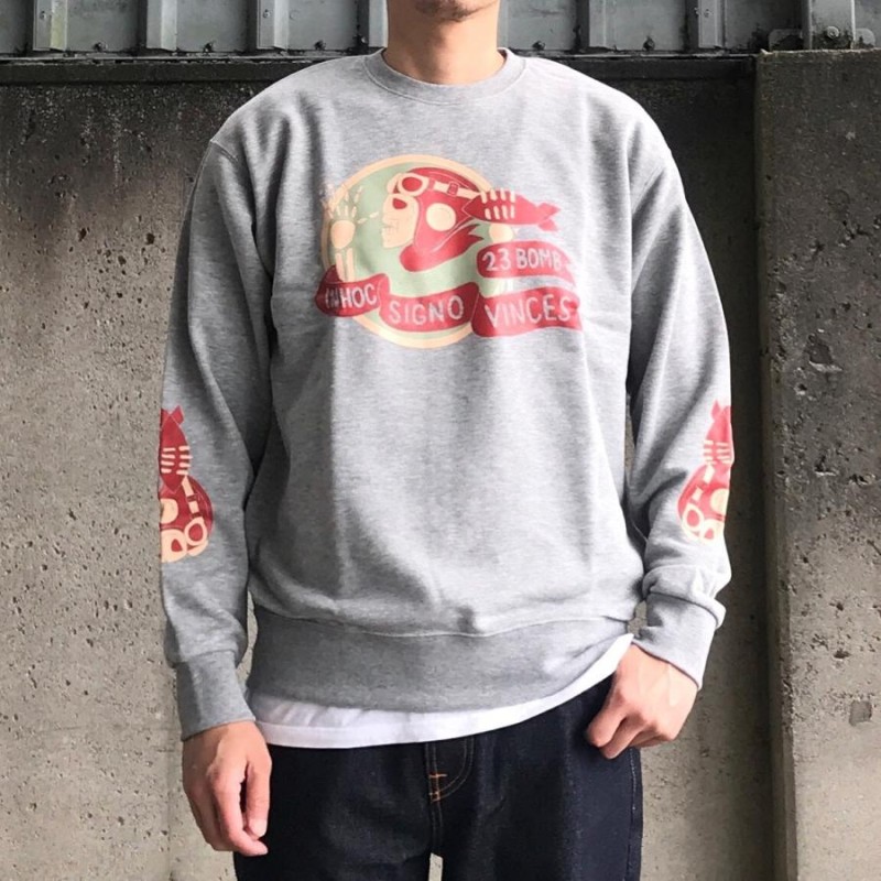 ヒューストン HOUSTON スウェット SKALL PRINT SWEAT - 3COLOR（23%OFF