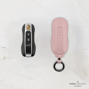 STORY LEATHER 【PORSCHE-C3】【車鑰匙皮套 巴掌紋芋泥紫】 Style PORSCHE-C3