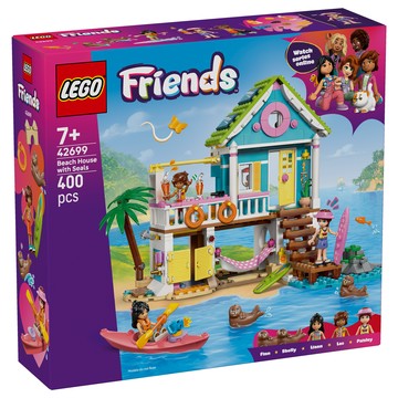 LEGO 好朋友系列 海灘小屋和海豹 Beach House with Seals 42699  混和顏色  1個
