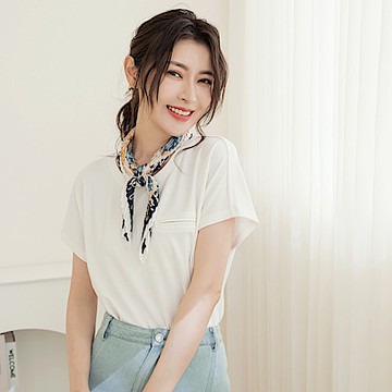 OB嚴選-簡約高彈不易皺落肩上衣