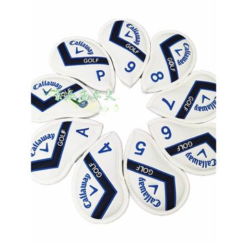 高爾夫球桿套 鐵桿組帽套 荔枝紋PU桿頭保護套golf 球頭套