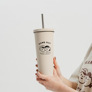 台味聯名企劃 - 魚刺人保溫杯(附吸管刷具)