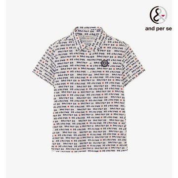 【and per se】女款涼爽舒適雙向彈性吸汗速乾白色POLO衫 DLW29615