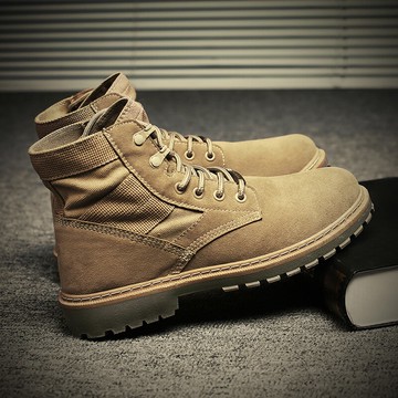 馬丁靴男秋季透氣英倫高幫鞋子男工裝潮鞋短靴子中幫男鞋百搭冬季