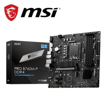 微星 PRO B760M-P DDR4 主機板+微星 INTEL AX210NGW WIFI-6E 內接無線網卡
