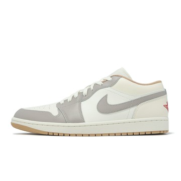Nike 休閒鞋 Air Jordan 1 Low 男鞋 白 灰 喬丹 AJ1 低筒 553558-169