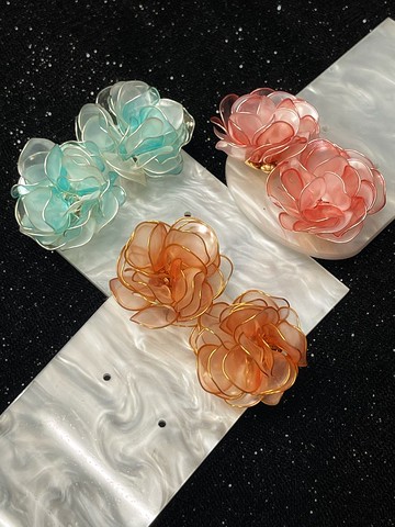 My Deer 水晶花耳環—小花園