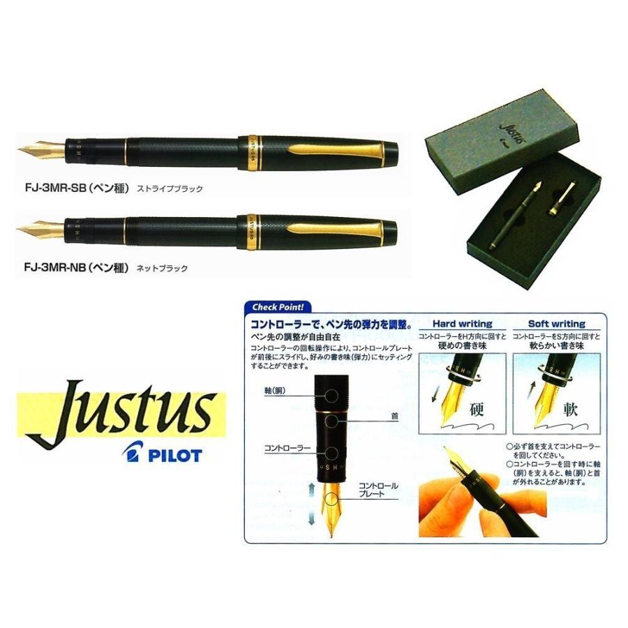 パイロット万年筆 ジャスタス95 ネットブラック 中字 FJ-3MR-NB-M