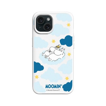 iPhone 15 SolidX 白 - Moomin - Moomin＆歌妮-雲上小戀曲