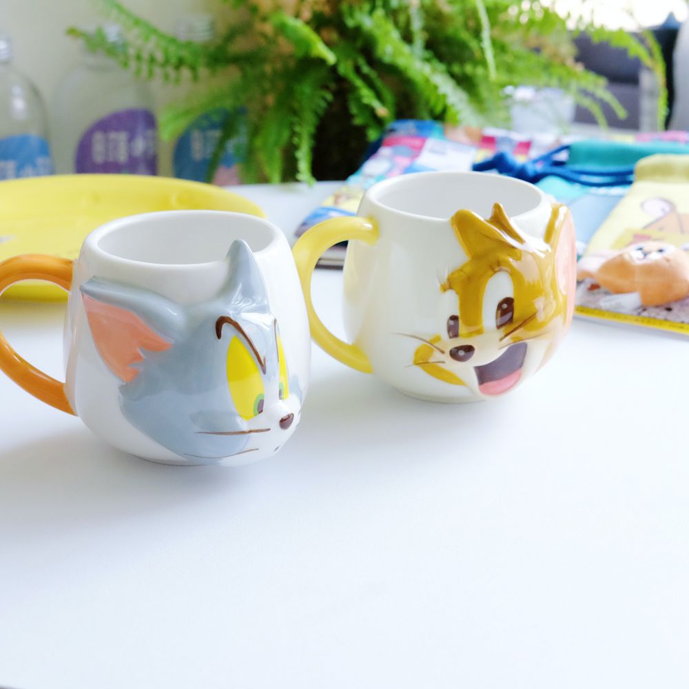 《湯姆貓與傑利鼠》🇯🇵日本商品 立體大頭造型馬克杯 咖啡杯 湯杯 Tom&Jerry